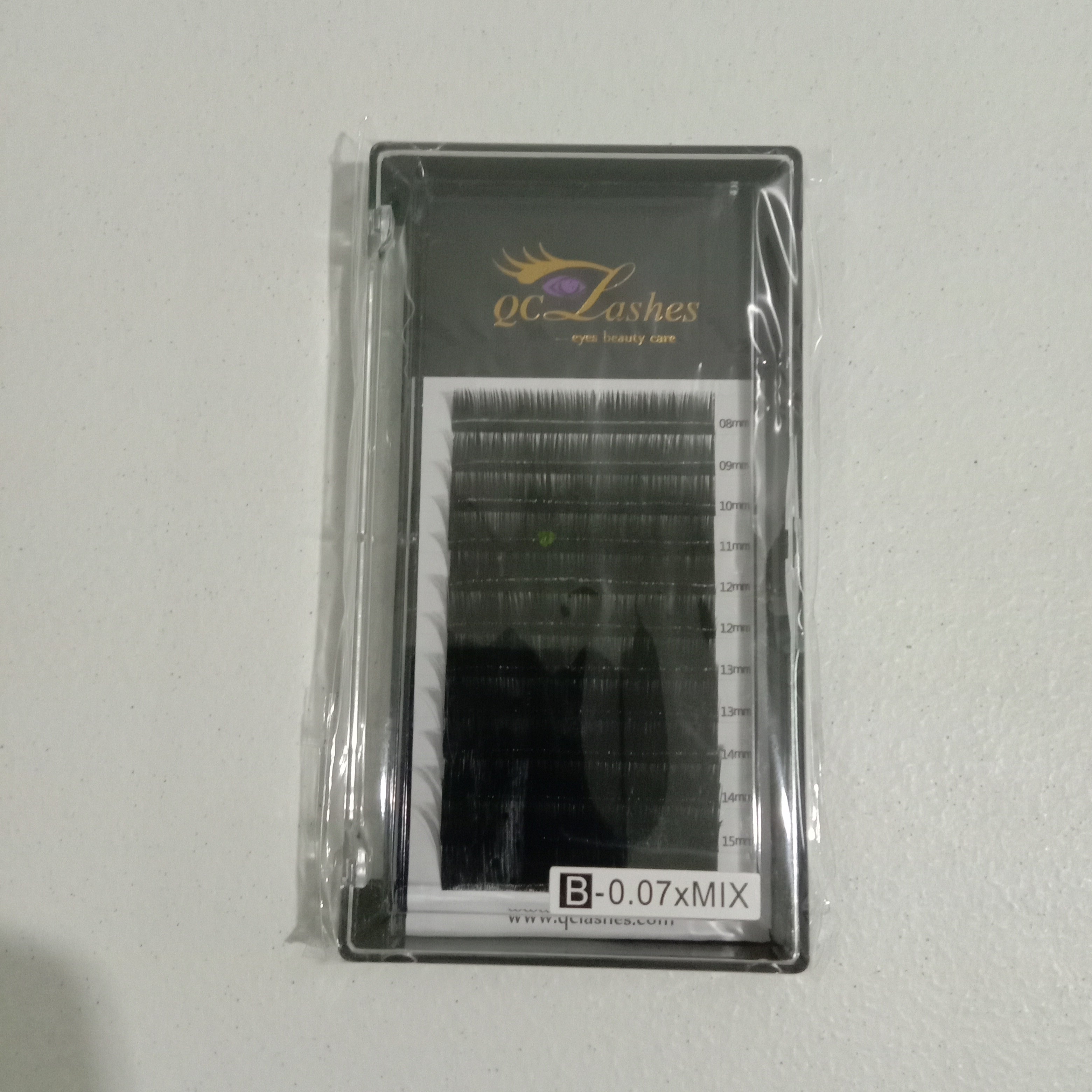 QC LashesLash Extension B curl 0.7 Mix tray