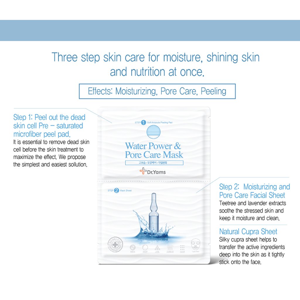 Water Power & Pore Care Mask Step 1 & 2