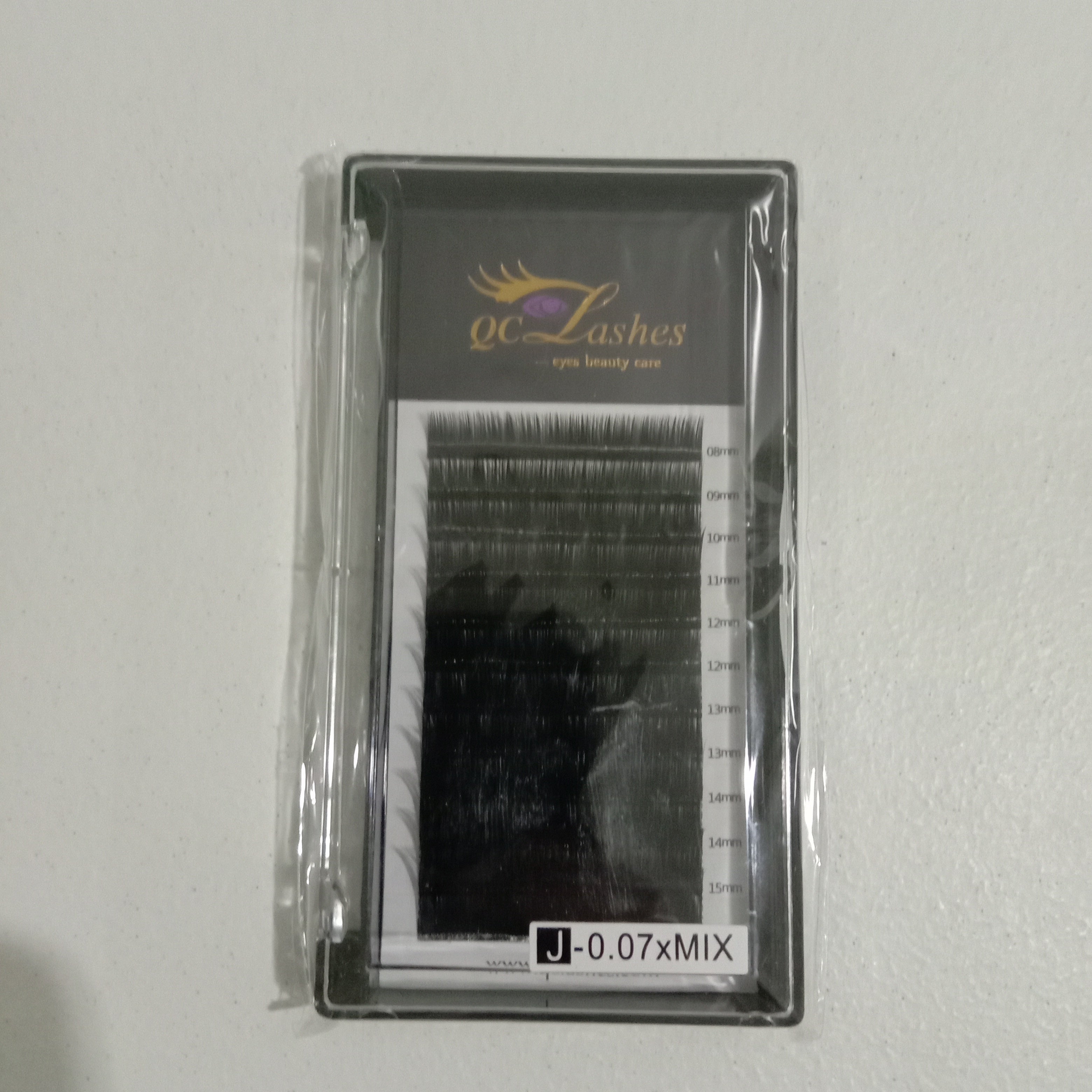 QC Lashes Lash Extension J curl 0.7 Mix tray