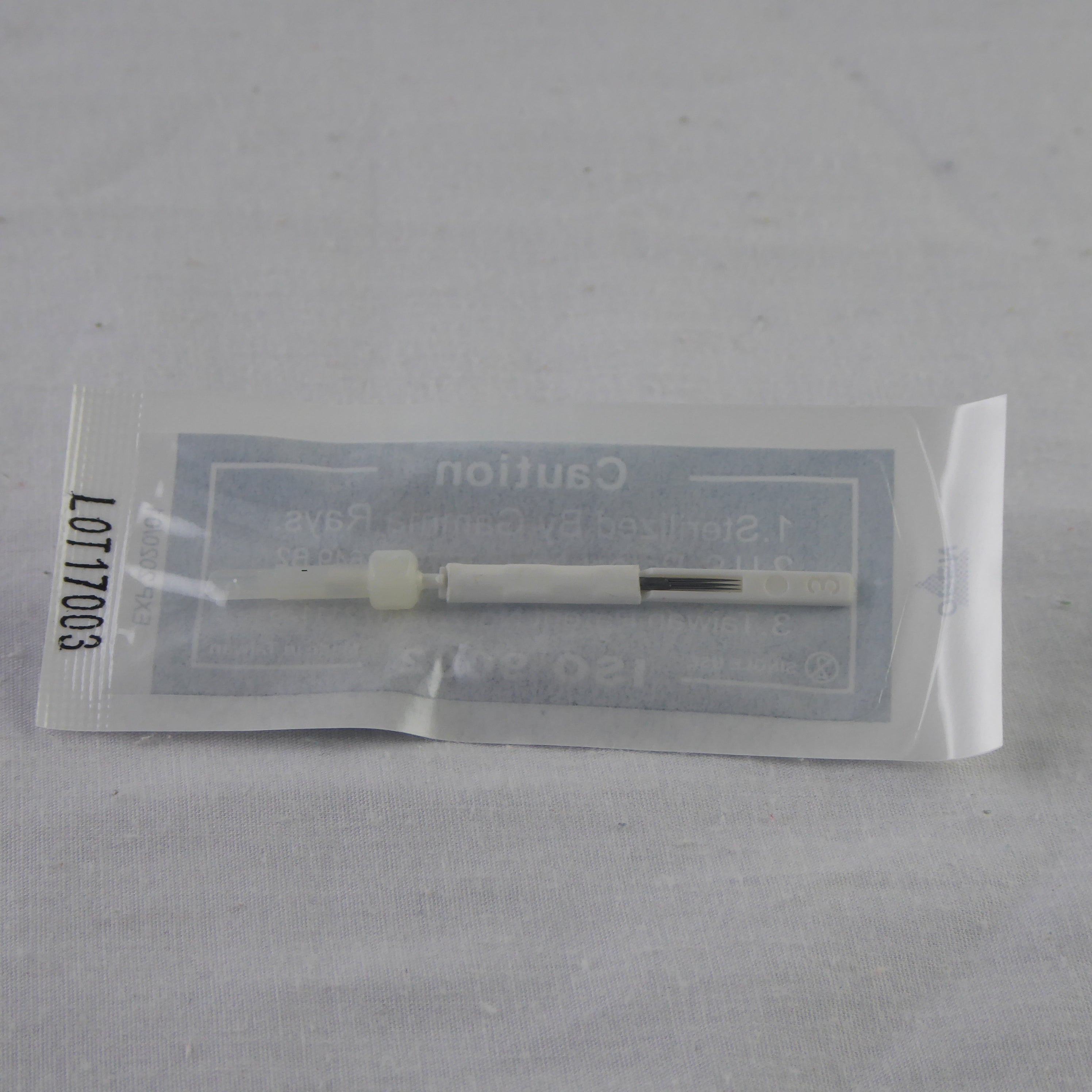 3 Prong Flat Needles (per piece) - permanentmakeupacademyph
