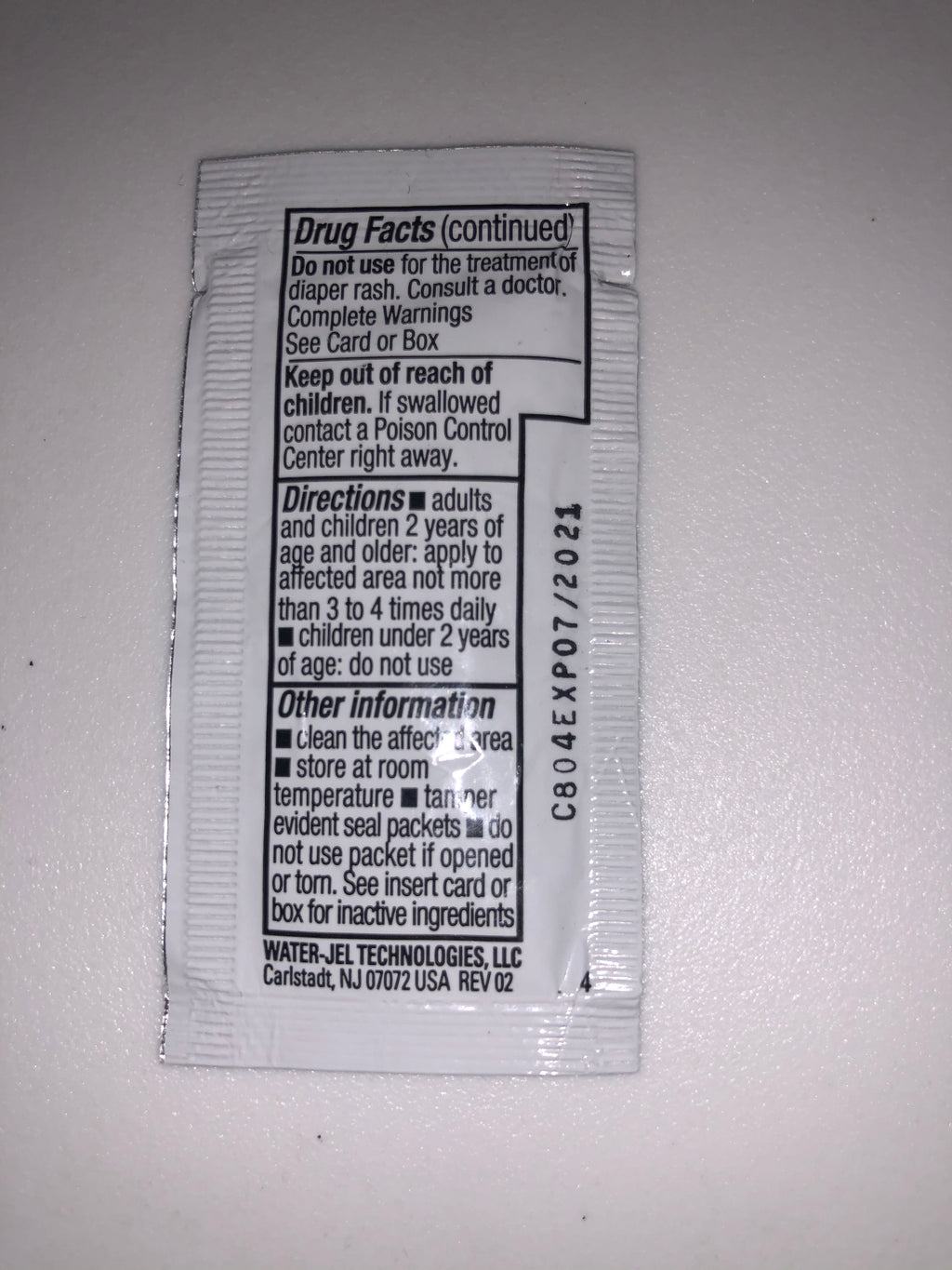 Hydrocortisone Cream in Sachet